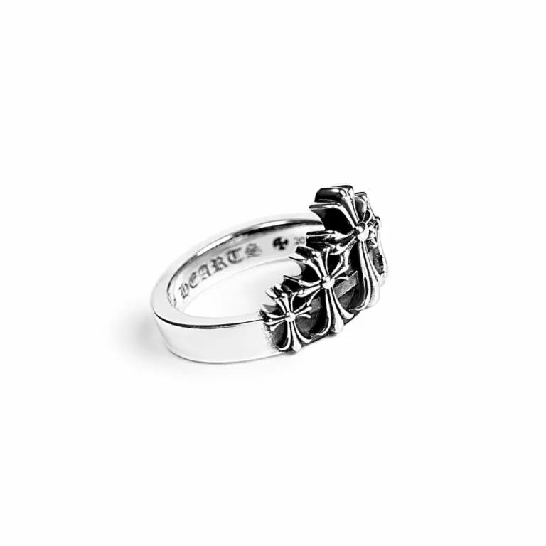 CROSS CROWN RING 5
