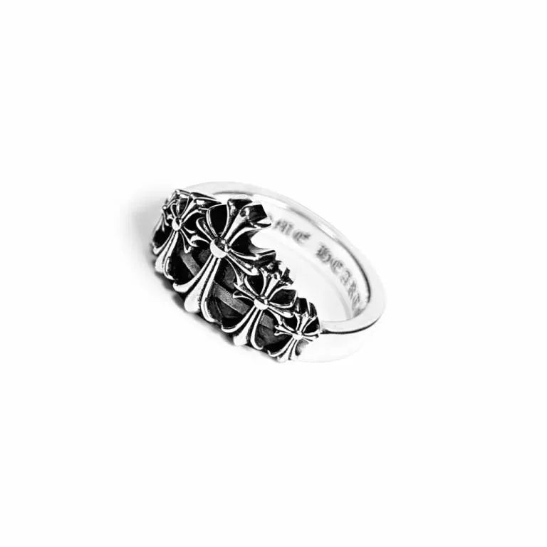 CROSS CROWN RING 5